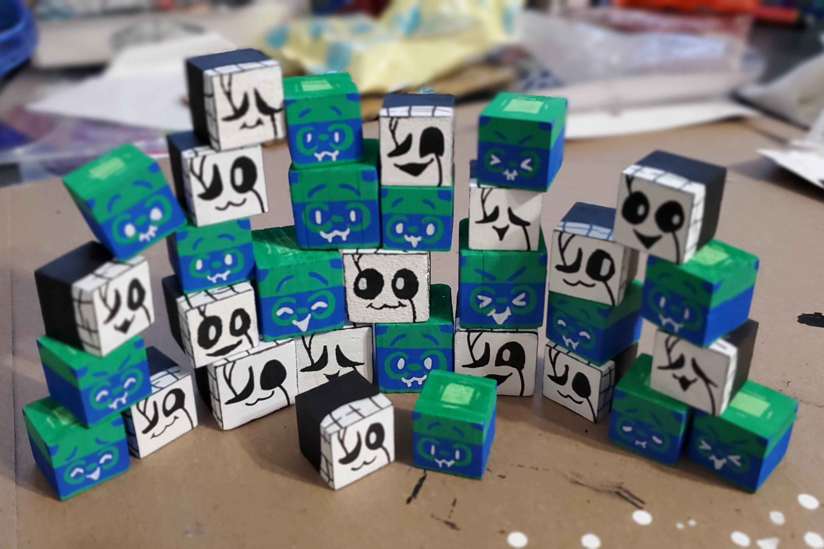 Pushable Little Guy Cubes